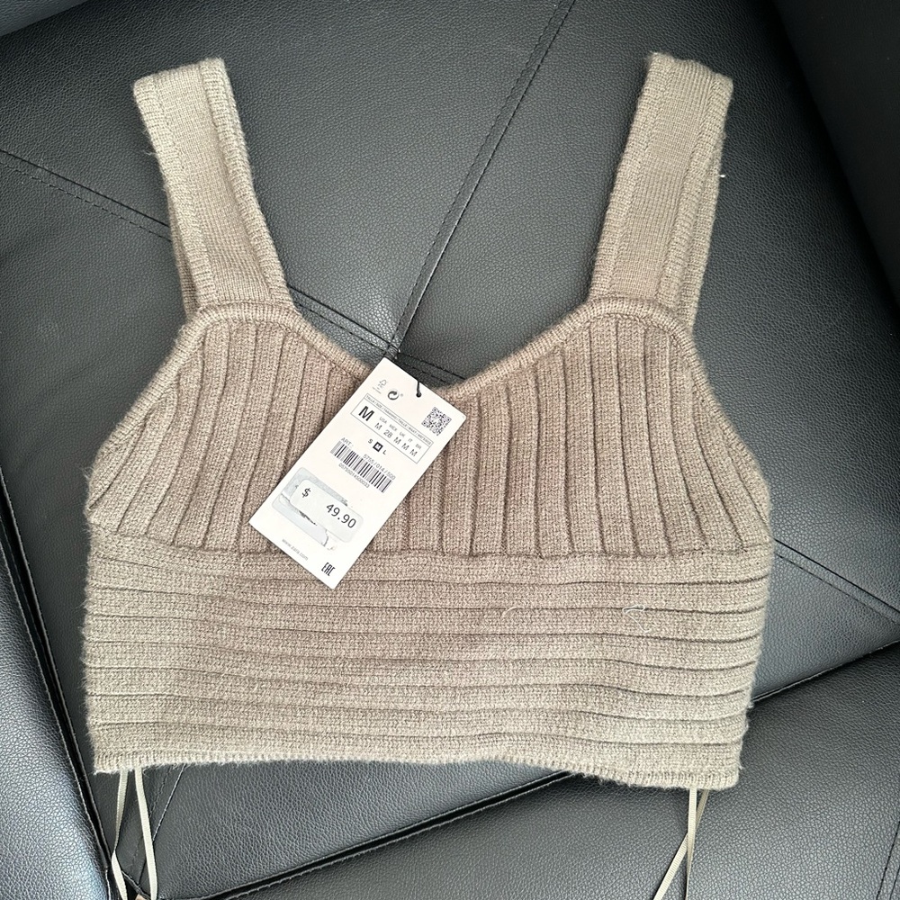 ZARA knit crop top on sale- new with tags!